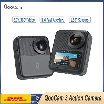 QooCam 3 Action Camera 5.7K 30FPS Fast Aperture Waterproof Sport Video Recording • $668.80