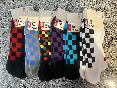 Vans Off The Wall Ankle Socks Women Size 7-10  3 Assorted Pairs - No Duplicates • $6.80