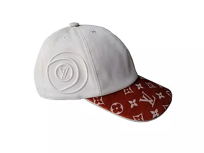 LOUIS VUITTON Monogram LV Match Cap White Terracotta Baseball Cap Unisex M77742 • $599.99