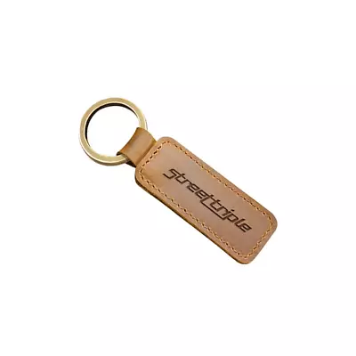 Key Ring Motorcycle Keychain Leather Accessories Brown For Triumph Street Triple • $15.14