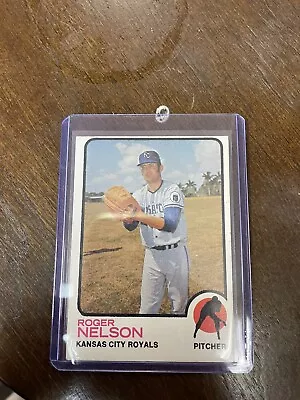 T.C.G 1973 Topps Baseball Roger Nelson #251 Base Royals • $1.42