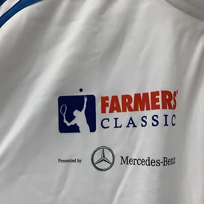 Adidas Jacket Men’s Size L Farmers Classic Mercedes-Benz Tennis White & Blue • $23.99