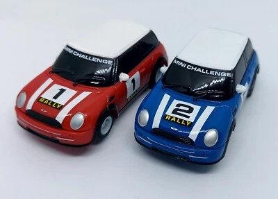 £12 • Buy 12V MICRO Scalextric - Pair Of BMW Mini (Blue / Red) 