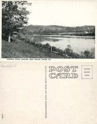 Juniata River Mount Union Pa Antique Postcard • $13.99