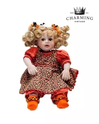 Vintage Marie Osmond Porcelain Halloween Theme Dress Artisan Doll • $39.99