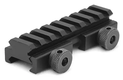 Flat Top 1/2  Half Inch Riser Scope Mount 8 Slot Picatinny Rail QD Thumb Screws • $18.80