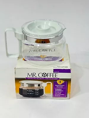 Mr. Coffee D40 Replacement Decanter Carafe Pot White 4 Cup NEW - OPEN BOX • $19