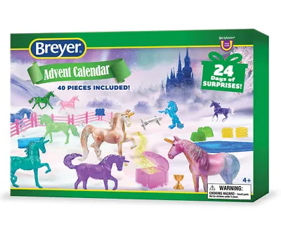 Breyer Unicorn Magic Kids Advent Calendar - 40 Mini Whinnies & Accessories • $29.99