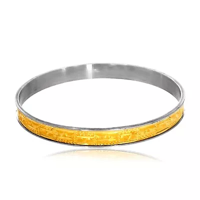 22K Modern Bengali Style Channel Gold Noa Bangle For Women By Senco Gold • $980.62