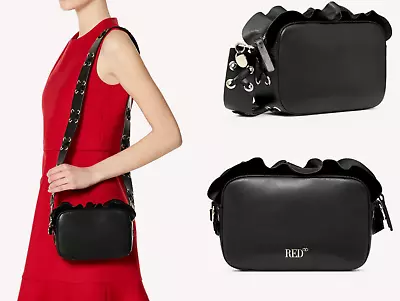 Valentino Red Skirt Ruffled Handbag Shoulder-Bag Shoulder Bag Clutch • £487.79