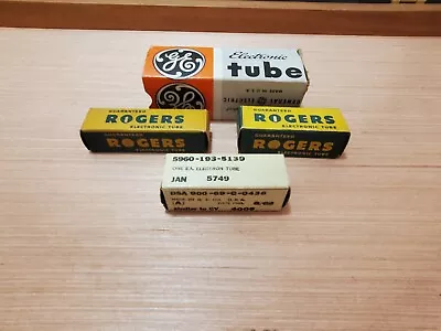 1950s/60s General Electric Rogers Jan5749 Vacuum Electronic Tube LoT!(4) Boxes • $19.99