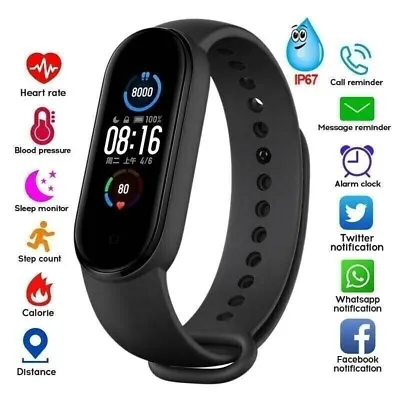 View Details Fitbit Smart Watch Gym Band Fitness Tracker Heart Rate Monitor Sports Watch NEW • 6.39£