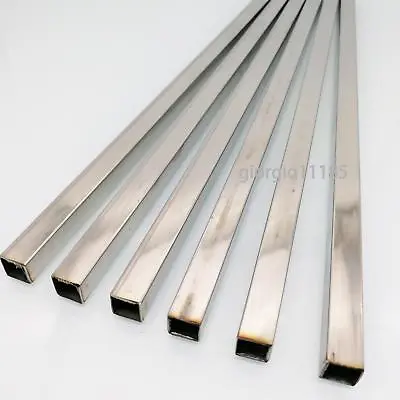 US Stock 6pcs 10mm X 10mm 12  Long 0.5mm Wall 304 Stainless Steel Square Tube • $21.82