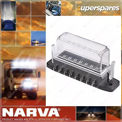 Narva 8-Way Ats Fuse Box With Tall Transparent Cover Gasket And 8 Terminals • $49.95