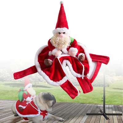 £8.89 • Buy Pet Dog Christmas Outfit Clothes Xmas Coat Costume Puppy Santa Hoodie Cosplay