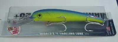 Manns T25-04 8 Inch 2 Oz Stretch 25 Chartreuse/Blue Trolling Lure • $22.76