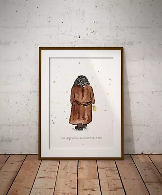 £5.99 • Buy Harry Potter Hagrid Painting Print robbie Coltrane Art RIP Poster HP Gift Xmas