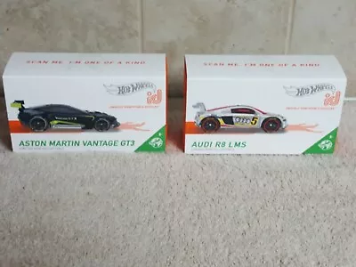 Hot Wheels Id Series 2 Aston Martin Vantage GT3 & Audi R8 LMS World Race Cars L2 • $0.99