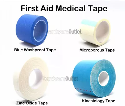 Blue Detectable Zinc Oxide Microporous Sports MEDICAL TAPE Strapping First Aid  • £3