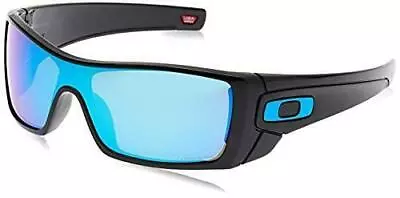 Oakley Batwolf Polished Black/Prizm Sapphire Shield Men's 27mm Sunglasses • $109.99