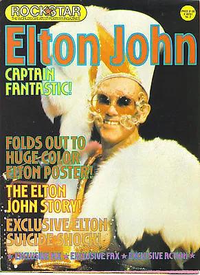 ELTON JOHN Rockstar Poster Magazine From 1975 • $9.99