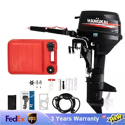 HangKai 169CC Outboard Motor Heavy Duty 12HP 2-Stroke Boat Engine Manual Start • $1150