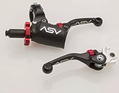 ASV F4 Lever Set Pro Pack Black Short Honda TRX250EX 300EX 400EX 700XX 1999-2018 • $230