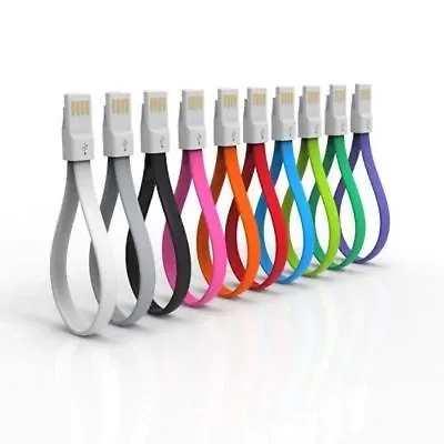 MAGNETIC 8  Flat Bracelet Data Sync Charger Cable MICRO USB FOR Samsung HTC LG • $5.90