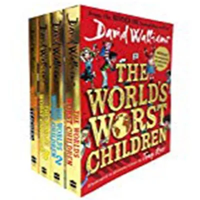  David Walliams World's Worst Children 4 Books Collection Set Paperback  • £26.40