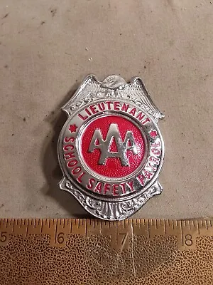 AAA Lieutenant School Safety Patrol Badge Red Grammes Allentown Pa • $60
