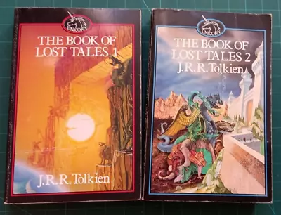 The Book Of Lost Tales 1 & 2 J. R. R. Tolkien - 1985 Allen & Unwin FREE Postage • £13