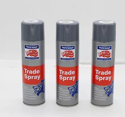 £8.49 • Buy Tetrosyl 500ml Grey Primer Aerosol Trade Spray Paint 3 Different Pack Sizes