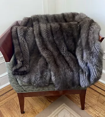 J. Mendel Russian Barguzin Knitted Sable Fur Stole Wrap  Throw 73” X  23” 2die4! • $3500