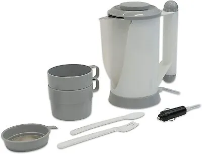 12v Travel Kettle & Utility Set Suitable For Use In 12v Car Caravan & Motorhome • £12.99