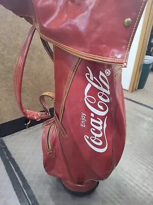 Vintage Titleist Coca Cola Leather Golf Bag • $125