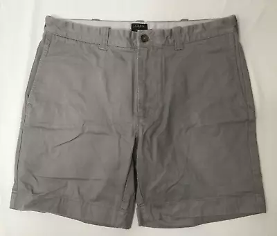 J. Crew Men's 32 Gray Chino Reade Shorts Casual Flat Front • $7.95