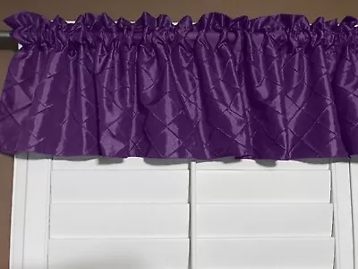 Taffeta Pintuck  Kitchen Curtain/Valance Window Treatment 56 Inch Wide • £14.47