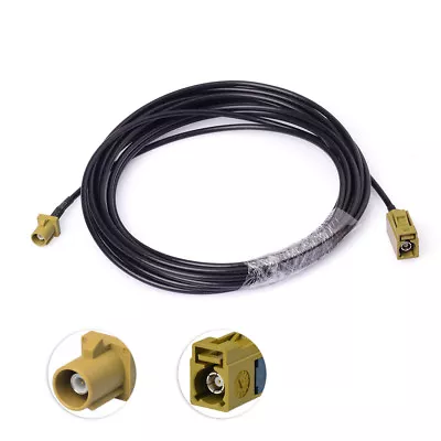 Car Fakra K Curry Antenna Extension Cable 10 Feet For Sirius XM Satellite Radio • $6.92