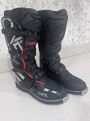 New O'Neal Element Squadron Boots Off-Road MX Motocross Motorcycle Black Size: 9 • $110