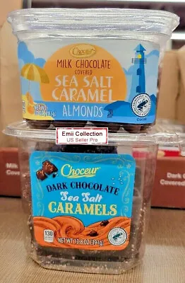 $24.99 • Buy Choceur Milk & Dark Chocolate Covered Sea Salt Caramels (2 Tubs)