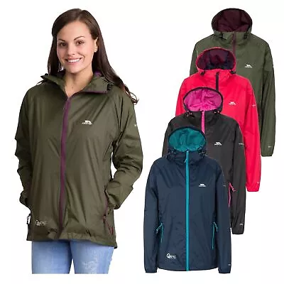 Trespass Womens Waterproof Jacket Packaway Raincoat Qikpac • £17.99