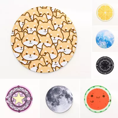 $5.97 • Buy Cartoon Silicone Mouse Pad Table Mat Circular Mouse Pad Earth Lemon Dog Pattepo