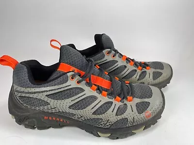 Merrell Moab Edge J35427 Gray Hiking Shoes Vibram - Men's Size 8.5 • $35