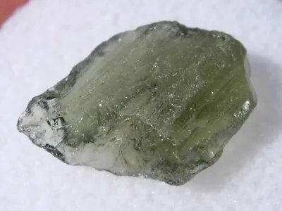 3.245 Carats 15mm MOLDAVITE From Czech Republic From Meteorite Impact With Chips • $14.49