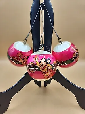 Mighty Mouse Ornaments 1985 Viacom Satin Wrapped Set Of 3 • $45