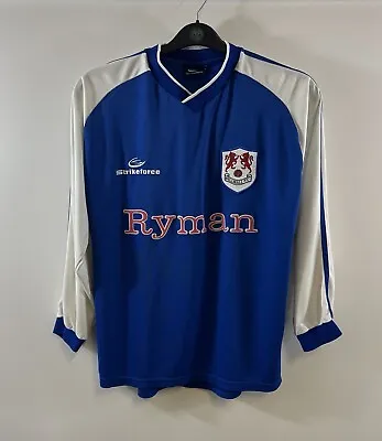 Millwall Matchworn L/S Home Football Shirt 2003/04 Adults Small Strikeforce B80 • £149.99