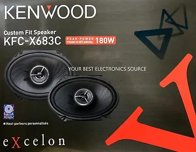 NEW Kenwood KFC-X683C Excelon 6 X8  2-Way Coaxial Car Audio Speakers (PAIR) 6x8 • $119
