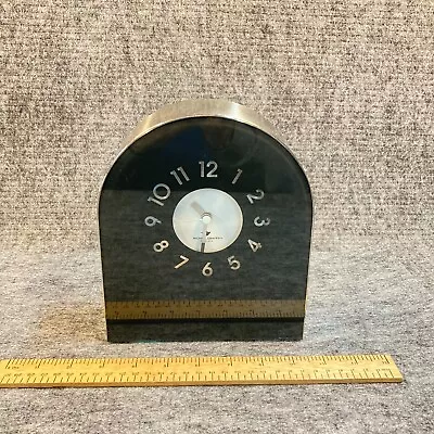 MCM Michael Graves Glass Face Mantel Clock Metal Frame 8  Tall • $18