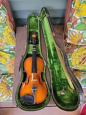 Becker 1000 3/4 Violin Made In Romania With Vintage Lifton Gator Skin Felt Case • $100