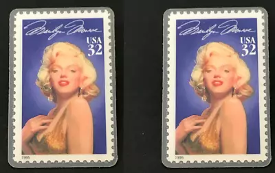 Marilyn Monroe Stamp Pin USPS Lapel 1995 Laminated Lot Of 2 Vintage • $20